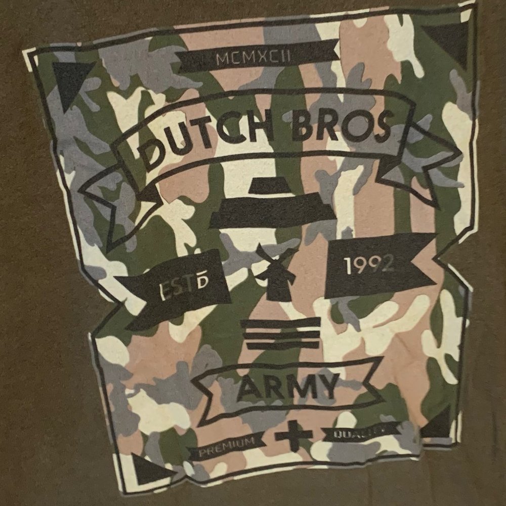 Dutch Bros Camo Tee Shirt
